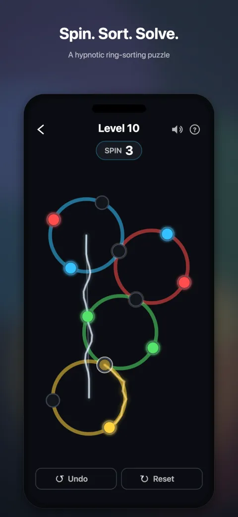 Orbit Sort gameplay