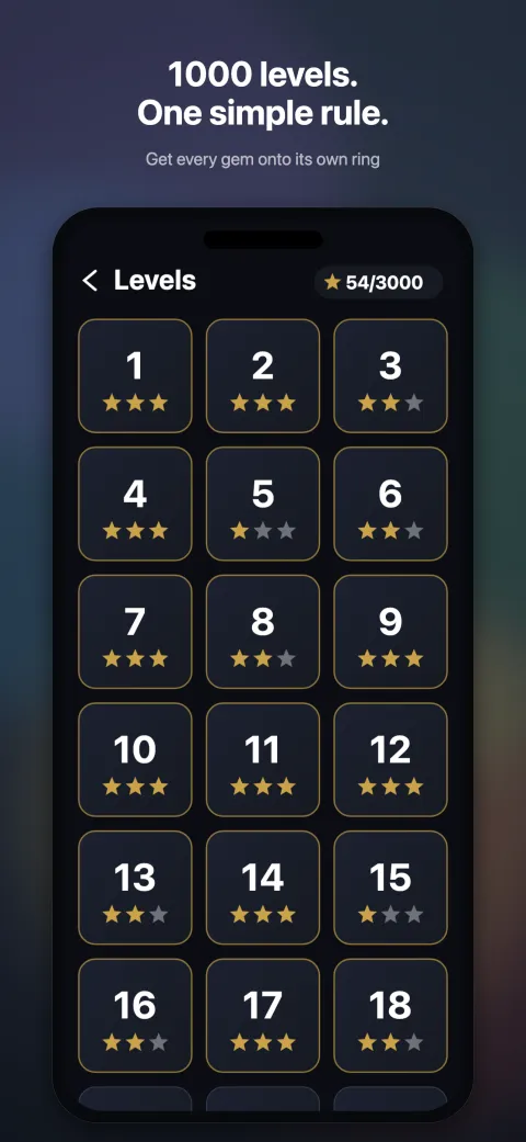 Level select with 1000 levels