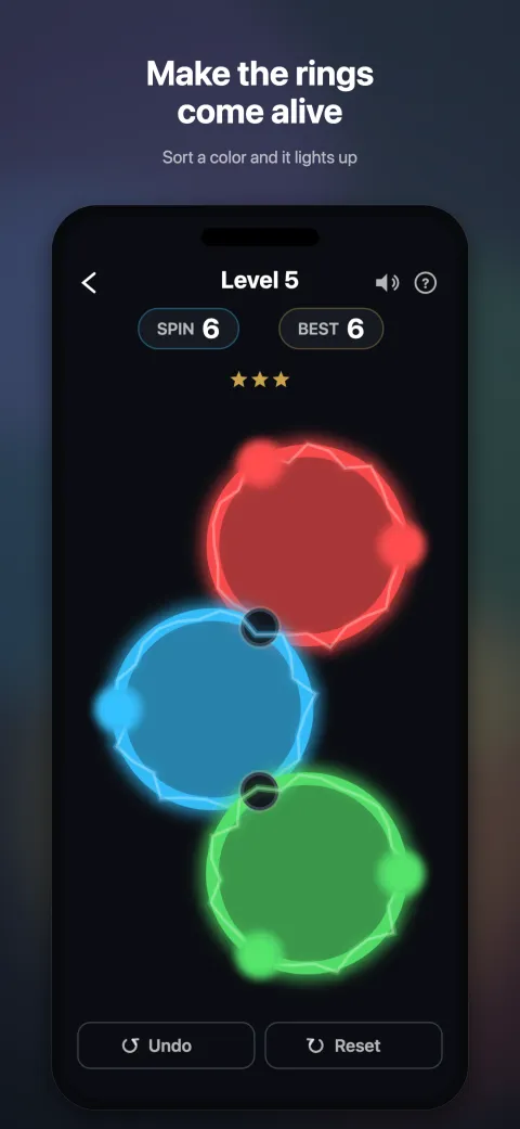 Rings completed and glowing